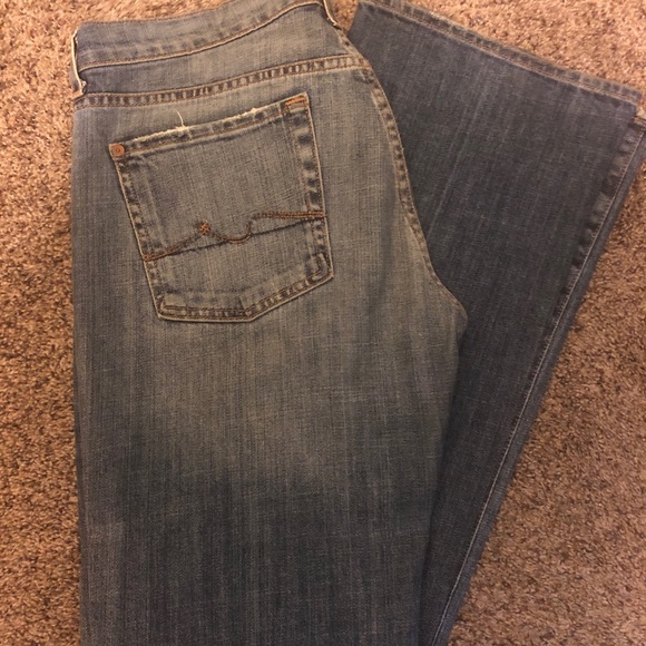 7FAM Boy Cut Button Fly Jeans - Picture 2 of 4
